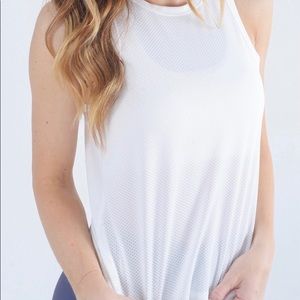 ZyiaActive White Mesh Tank